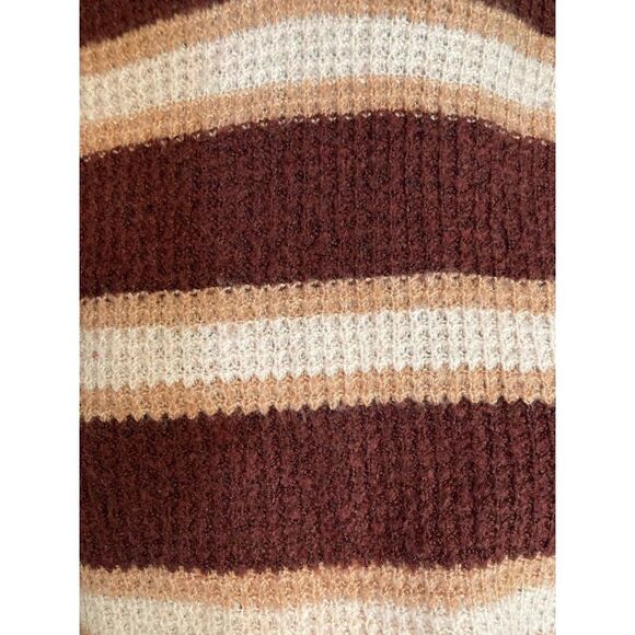 American Eagle pink and brown striped sweater - Picture 4 of 8